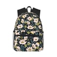 thumbnail image 2 of Goofa Flowers Print Casual Backpack for Women Men,Waterproof High School Bookbag,Lightweight Travel Daypack,Classic College Backpack,Laptob Backpack, 2 of 6