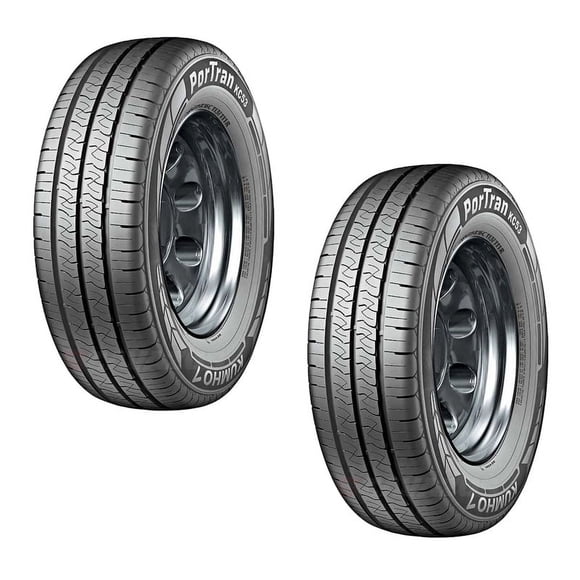 PAQUETE DE 2 LLANTAS 185 R14 KUMHO PORTRAN KC53 102/100R KUMHO PORTRAN KC53