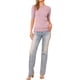 thumbnail image 2 of Suéter corto de manga corta INSPIRE CHIC para mujer, cuello redondo, suéteres de punto casuales de otoño e invierno, talla L, púrpura claro, 2 of 6