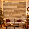 thumbnail image 3 of Composed Horizontally Arranged with Wooden Planks Vary Length, Mystical Fantasy for Space Lovers, Galaxy Room Decor, Housewarming Gift, Tapestry Wall Hanging for Bedroom and Dorm, 3 of 7