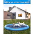 thumbnail image 3 of Almohadilla inflable para refrigeración de mascotas, 170 cm, color azul, 3 of 4