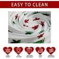 thumbnail image 4 of Gingerbread Man Snowman Tree Winter Tablecloth Rectangle Christmas Table Cloth Washable Table Covers for Indoor Dining Home Party Xmas Decorations 60x84 Inch, 4 of 5