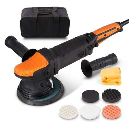BENTISM Buffer Polisher, 6-Inch Dual Action Polisher for Car Detailing, 6 Variable Speed 1900-4600RPM Random Orbital Polisher Waxer Kit, with Detachable Handle for Car Detailing/Polishing/Waxing