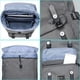 thumbnail image 3 of Mochila de viaje escolar KAUKKO flexible con portátil para 15 22L Nylon Negro gris, 3 of 5