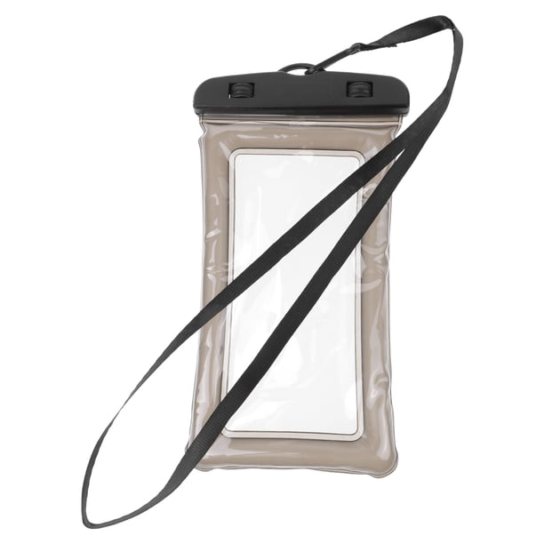 Funda transparente impermeable para smartphone Bolsa submarina sellada universal para buceo, piragüismo, deportes acuáticos (versión inflable de TPU negro)