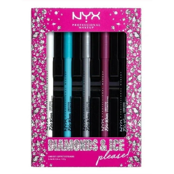 NYX Diamonds & Ice Please! EPIC wear Eye Liner set 5 shades