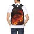 thumbnail image 4 of Fotbe Fiery Dragons Castle Attack Pattern Student Backpack –School backpack Large Capacity Durable and Ergonomic Backpack with Laptop Compartment and Multiple Pockets, 4 of 6