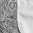 thumbnail image 4 of Black and White Microwave Oven Cover, Hand Drawn Roses Spiral Flower Outlines Monochrome Illustration, Water Resistant Organizer with Pockets for Kitchen, 36" x 12", Black White, by Ambesonne, 4 of 4