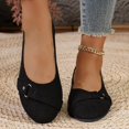 thumbnail image 5 of Willtoo Women’s Metal Buckle Strap Ballet Flats, Round Toe Slip‑on Dress Casual Shoes, Soft Light‑Weight Flat Footwear Office Daily Business Comfortable Walking Shoes, 5 of 5