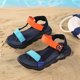 thumbnail image 5 of Sandalias de niñas Sandalias de deportes ajustables Sandalias abiertas Sandalias de playa de los pies transpirables para caminar al aire libre, 5 of 6