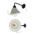 thumbnail image 3 of JONATHAN Y Croydon 9.63" 1-Light Farmhouse Industrial Indoor/Outdoor Iron LED Gooseneck Arm Outdoor Sconce, Gray, 3 of 7