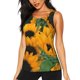 thumbnail image 1 of Balery Sunflowers 7 Camiseta sin mangas estampada ligera para mujer, tops de entrenamiento sin mangas, camisetas de yoga transpirables de secado rápido.-X-Large, 1 of 7