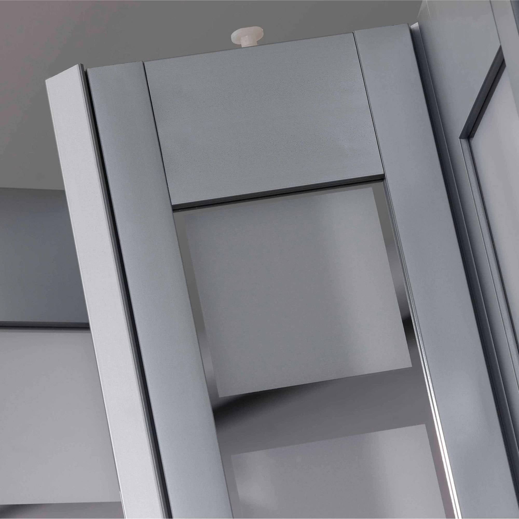 Metro Aluminum with Frosted Squares Folding Door - Walmart.com Metro Aluminum with Frosted Squares Folding Door - Walmart.com