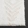 thumbnail image 3 of SAFAVIEH Rumi Elsie Geometric Polyester Shag Area Rug, Ivory/Light Beige, 9' x 12', 3 of 7