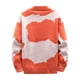 thumbnail image 4 of Suéter tipo cárdigan informal de punto cable con botones y cuello chal de manga larga para hombre de Umfun, color naranja, talla M, 4 of 4