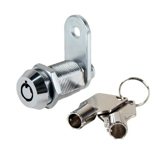 MEI-Cam lock-KA Vending Machine Lock 1 1/8" with Tubular Keyway and Chrome Finish, Keyed Alike, #1452