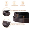 thumbnail image 5 of Ratchet Leather Belt without Buckle for Men Replacement Belt 30 mm Width Strap, 5 of 5