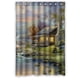 thumbnail image 1 of Cortina de ducha Impermeable ABPHQTO Casa en la Colina 150x180 cm, 1 of 2