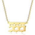 thumbnail image 2 of Sonducket Number Pendant Charm Necklace Golden Women Christmas Gift Long Women Friend Stainless Chain Choker Ladies Steel Chains Neck Ropa, zapatos y accesorios Miscelánea No.2, 2 of 6