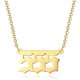 thumbnail image 2 of Sonducket Number Pendant Charm Necklace Golden Women Christmas Gift Long Women Friend Stainless Chain Choker Ladies Steel Chains Neck Ropa, zapatos y accesorios Miscelánea No.2 Sonducket AP007130-02, 2 of 6