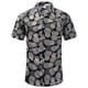 thumbnail image 3 of Camisa hawaiana de playa para hombre, ropa con estampado 3D de hojas de madera, palmeras y2k, blusa informal de verano con solapa y manga corta, 3 of 5