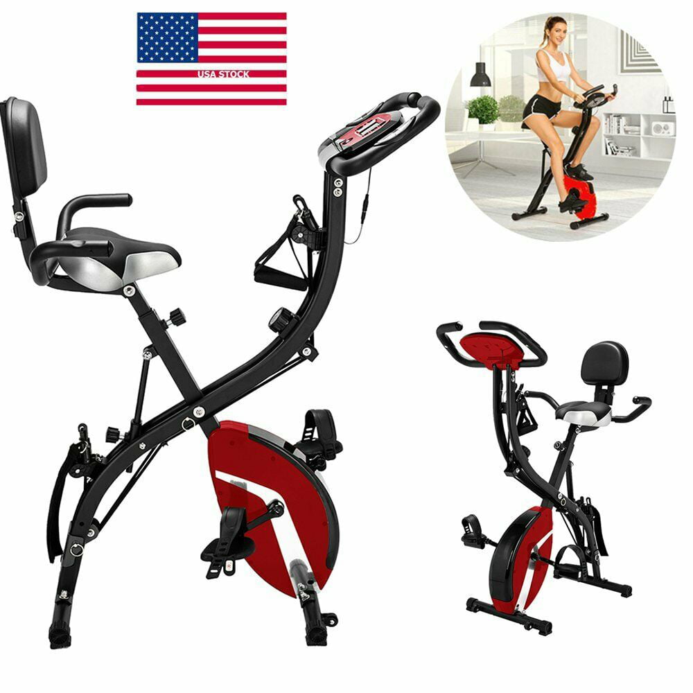 Details about   3-in-1 Workout Recumbent Upright Exercise Bike with Adjustable Resistance Bands 