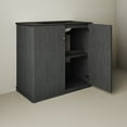 thumbnail image 5 of Lafayette 36" Freestanding Bathroom Vanity in Black Oak with Matte Black, 3-Hole Widespread Sink Top, 5 of 5