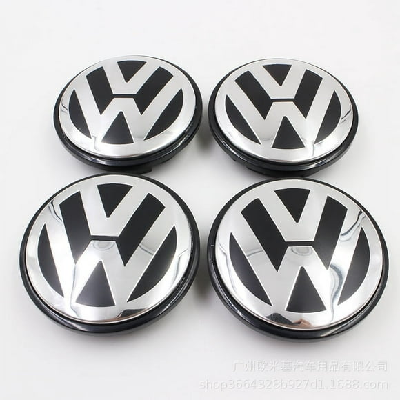 4pcs-VW - (65mm)Chapeau Central de Roue de Remplacement VW Passat