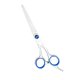thumbnail image 1 of Tijeras profesionales de entresacar el cabello de 6 pulgadas con control preciso y mango ergonómico desplazado., 1 of 3