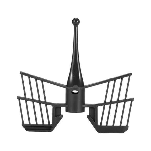 Butterfly Whisk Attachment for Mixers, Food Grade Egg Beater Replacement Part for Whipping Cream & Eggs, Kitchen Tool Accessory for Baking & Cooking Black