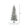 thumbnail image 2 of Vickerman 7.5' x 45" Flocked Kiana Artificial Christmas Tree, Unlit, 2 of 4
