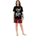 thumbnail image 4 of What ELF Black Christmas Family Matching Pajama Short Set(M,Men), 4 of 7