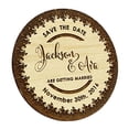thumbnail image 2 of Personalized Save The Date Magnet 50 Rustic Engraved Wood Magnets Wedding Announcements Idea, 2 of 2