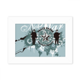 thumbnail image 1 of Starry War Peace Pattern Graffiti Street Photo Mount Frame Picture Art Painting Desktop 5x7 inch, 1 of 3