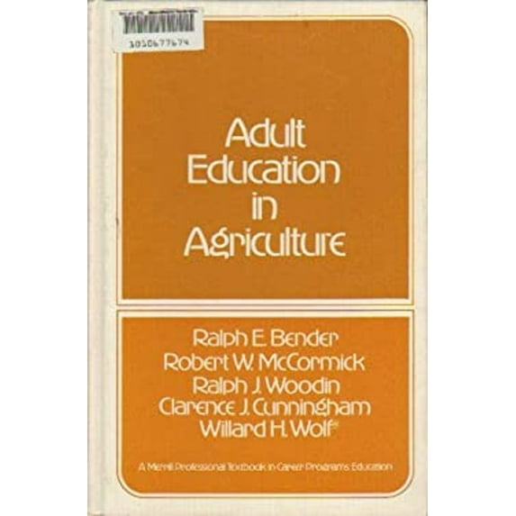 Pre-Owned Adult Education in Agriculture (Hardcover) 9780675092364