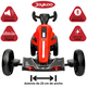 thumbnail image 3 of Montable Electrico para Niños Go Kart Luz Sonido Bluetooth Batería 12v - Rojo, 3 of 6