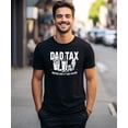thumbnail image 3 of Dad Tax Shirt for Men Funny Dad Joke Making Sure It's Not Poison Food Graphic T-Shirt Black Shirt Adult Large, 3 of 5