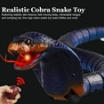 thumbnail image 2 of GHSDFBB Serpent Télécommandé, Cobra Naja Factice RC Infrarouge Animal Réaliste Jouets de Farce d'Halloween pour Enfants Adultes (Bleu), 2 of 7