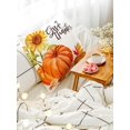 thumbnail image 3 of Juego de 4 fundas de almohada decorativas de otoño de 18 x 18 pulgadas, fundas de almohada de sofá de calabaza otoñal, funda de cojín cuadrada de piel de melocotón para sala de estar, cama, S, 3 of 5