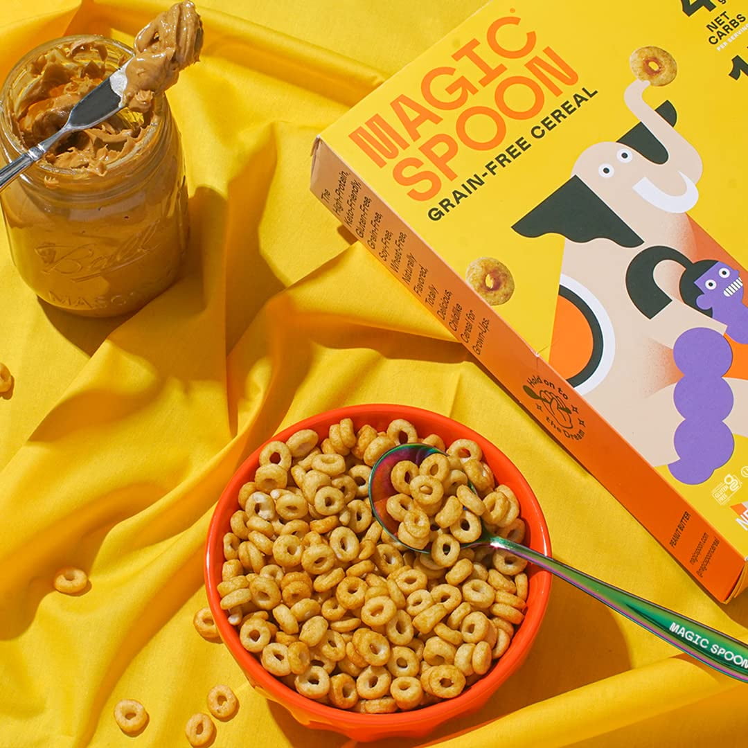 Pack of 8, Magic Spoon Peanut Butter Grain-Free Cereal, 7 oz