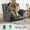 Dark Gray, variant on MCombo 55.9" Power Loveseat Recliner Sofa with Heat and Massage for Living Room, Fabric(Navy Blue)