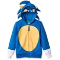 thumbnail image 1 of Sudadera con capucha disfraz de Sonic the Hedgehog de SEGA para niño, talla 5-6 US, 1 of 4