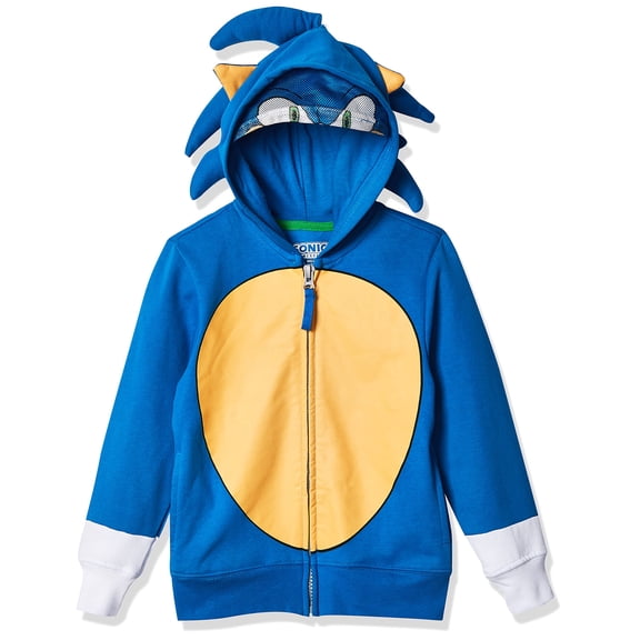 Sudadera con capucha disfraz de Sonic the Hedgehog de SEGA para niño, talla 5-6 US