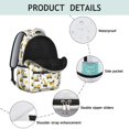 thumbnail image 4 of Excavator and Star White Pattern Backpack for School, Cute School Bag with Adjustable Shoulder Straps and Padded Back, 15.3"x11"x7.1", 4 of 5