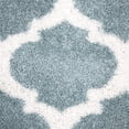 thumbnail image 2 of MAINSTAYS 48"x66" Light blue and White Tufted Sanborn Shag Rug, 2 of 5