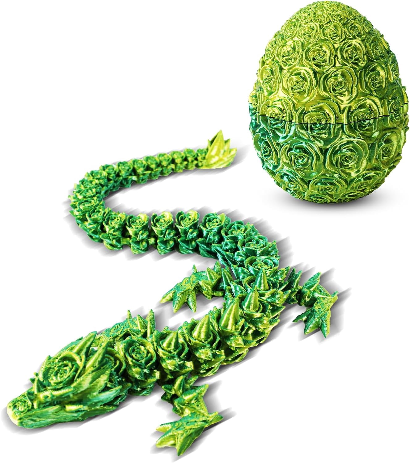 Home Office Desk Decor3D Printed Dragon Egg Crystal 3D Dragon Fidget Toys for Adult Articulated Dragon Egg Surprise Dragon Gifts