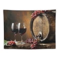 thumbnail image 5 of Orinice Wine Grapes Tapestry Wall Hanging Unique Style for Home Wall Decor Art Living Room Bedroom Dorm 60x50inch, 5 of 6
