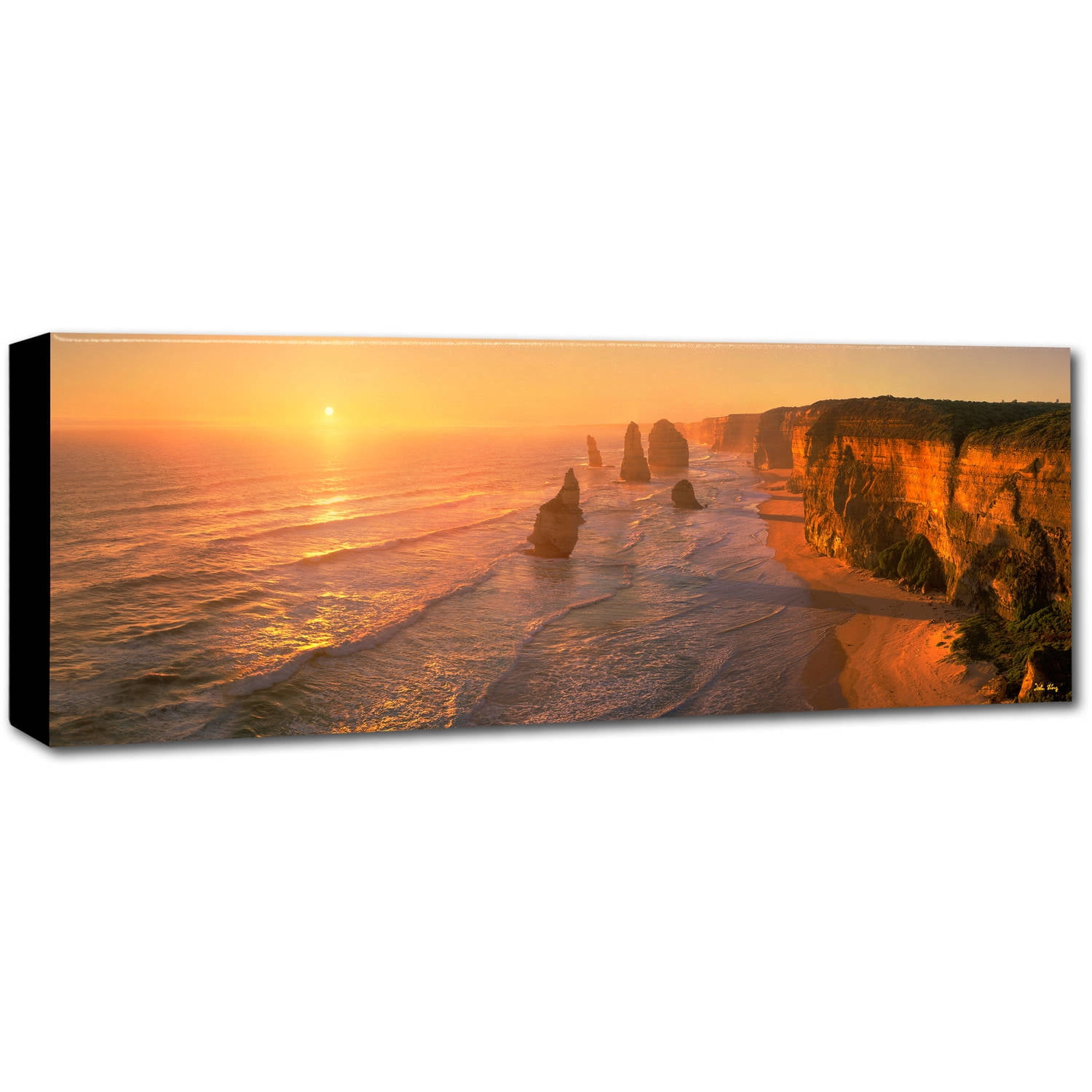 Trademark Fine Art "Seashore Sunrise" Canvas Art by John Xiong