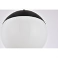 thumbnail image 4 of Eclipse 1 Light Black plug in pendant With Frosted White Glass, 4 of 5