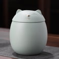 thumbnail image 2 of simhoa Cat Shape Ceramic , Pet Decorative Urns for Ashes, 500ml Pots Jars, 2 of 8